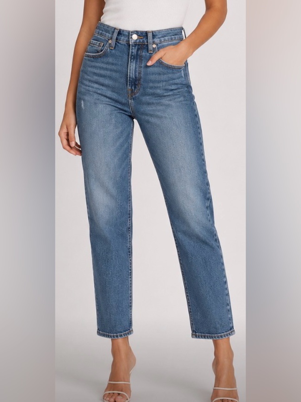 Good American Good Curve High Rise Straight Jeans Indigo338 Wash Size 2 | 26 NWT